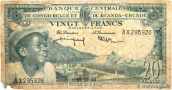 20 Francs BELGIAN CONGO 1959 P.31