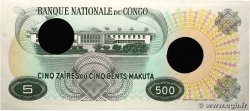 5 Zaïres - 500 Makuta Annulé CONGO, DEMOCRATIC REPUBLIC 1967 P.013a XF+