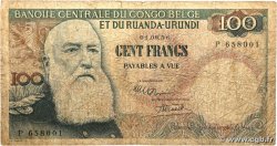 100 Francs BELGIAN CONGO 1956 P.33a