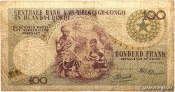 100 Francs BELGIAN CONGO 1956 P.33a P
