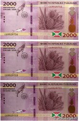 2000 Francs Lot BURUNDI 2018 P.52