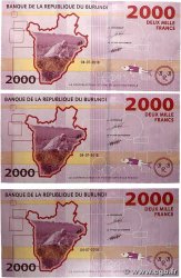2000 Francs Lot BURUNDI 2018 P.52 UNC