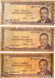 100 Francs Lot BURUNDI 1979 P.29a