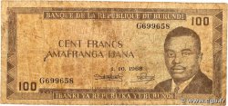 100 Francs BURUNDI 1968 P.23a
