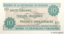 10 Francs BURUNDI 1981 P.33a FDC