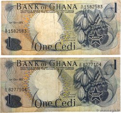 1 Cedi Lot GHANA 1971 P.10d S