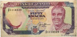 50 Kwacha ZAMBIE 1989 P.33b TB