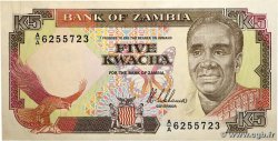 5 Kwacha ZAMBIA 1989 P.30a XF+