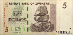 5 Dollars ZIMBABWE 2007 P.66 TTB