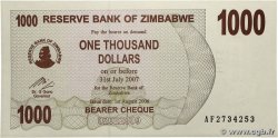 1000 Dollars ZIMBABWE 2006 P.44 pr.NEUF