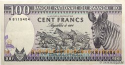 100 Francs RUANDA 1989 P.19a SPL