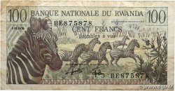 100 Francs RWANDA 1978 P.12 TB+