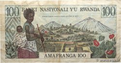 100 Francs RWANDA 1978 P.12 TB+