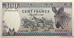 100 Francs RUANDA 1982 P.18 q.SPL