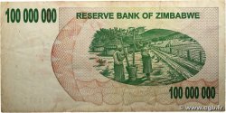 100 Millions Dollars ZIMBABWE 2008 P.58 VF