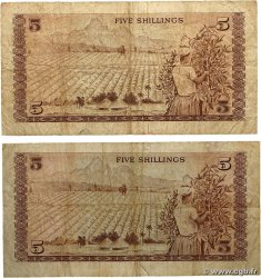 5 Shillings Lot KENYA 1972 P.06c VG