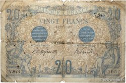 20 Francs BLEU FRANCE 1906 F.10.01