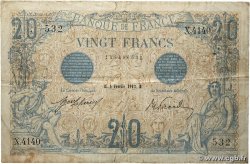 20 Francs BLEU FRANCE 1913 F.10.03