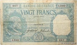 20 Francs BAYARD FRANCE 1917 F.11.02