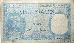 20 Francs BAYARD FRANCE 1917 F.11.02