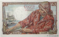 20 Francs PÊCHEUR FRANCE 1945 F.13.10
