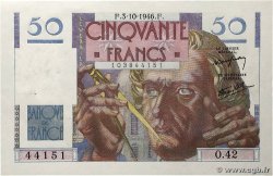 50 Francs LE VERRIER FRANCE 1946 F.20.06