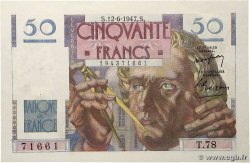 50 Francs LE VERRIER FRANCE 1947 F.20.08