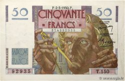50 Francs LE VERRIER FRANCE 1950 F.20.14