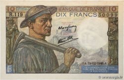 10 Francs MINEUR FRANCE 1946 F.08.16