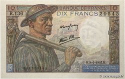 10 Francs MINEUR FRANCE 1947 F.08.17