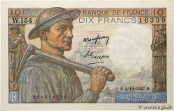 10 Francs MINEUR FRANCE 1947 F.08.19