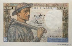 10 Francs MINEUR FRANCE 1949 F.08.21