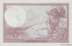 5 Francs FEMME CASQUÉE modifié FRANCE 1939 F.04.03 SPL