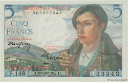5 Francs BERGER FRANCE 1947 F.05.07