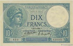 10 Francs MINERVE FRANCE 1926 F.06.10