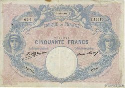 50 Francs BLEU ET ROSE FRANCE 1926 F.14.39