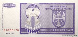 10000000000 Dinara Remplacement CROACIA 1993 P.R19ar FDC