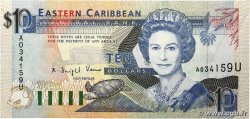 10 Dollars CARAÏBES 1993 P.27u TTB+