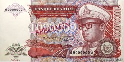 1000000 Zaïres Spécimen ZAÏRE 1992 P.44s NEUF