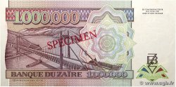 1000000 Zaïres Spécimen ZAÏRE 1992 P.44s NEUF