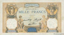 1000 Francs CÉRÈS ET MERCURE type modifié FRANCE 1937 F.38.01