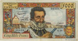 5000 Francs HENRI IV FRANCE 1957 F.49.04