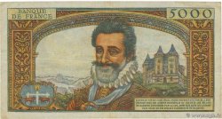 5000 Francs HENRI IV FRANCE 1957 F.49.04 VF-