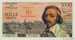 10 NF sur 1000 Francs RICHELIEU FRANCE 1957 F.53.01 pr.NEUF