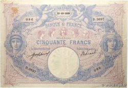 50 Francs BLEU ET ROSE FRANCE 1909 F.14.22