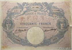 50 Francs BLEU ET ROSE FRANCE 1926 F.14.39