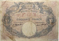 50 Francs BLEU ET ROSE FRANCE 1926 F.14.39