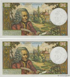 10 Francs VOLTAIRE Consécutifs FRANCE 1963 F.62.02 AU