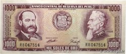 1000 Soles de Oro PÉROU 1969 P.105a SUP+