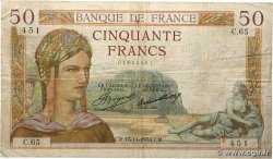 50 Francs CÉRÈS FRANCE 1934 F.17.01